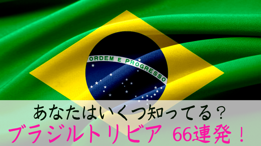ブラジルってどんな国 あなたが意外と知らない66の豆知識 ぶらブラ